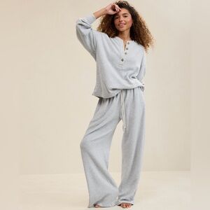 AERIE - NWT - Cozy Gray Sherpa Lounge Pants Trousers